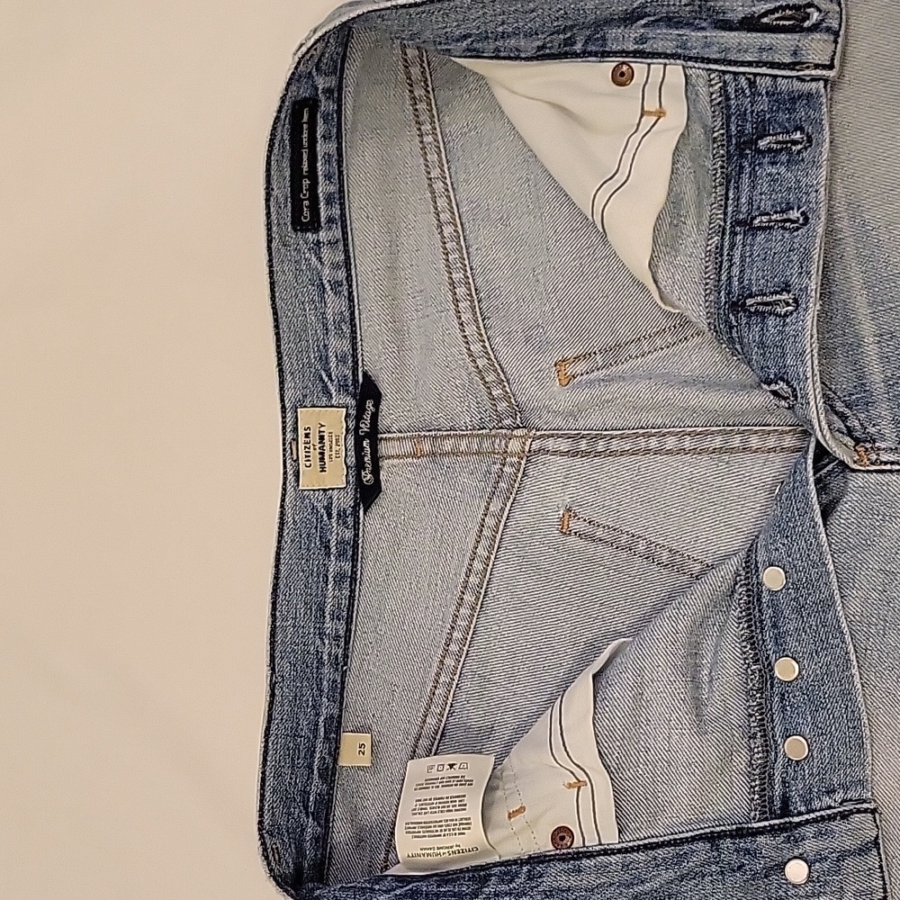 Citizens of humanity Cora relaxed undone hem size 25 Premium Denim - Picture 12 of 16